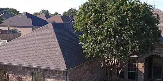 Photo of a perfectly roofed house and clean ridges